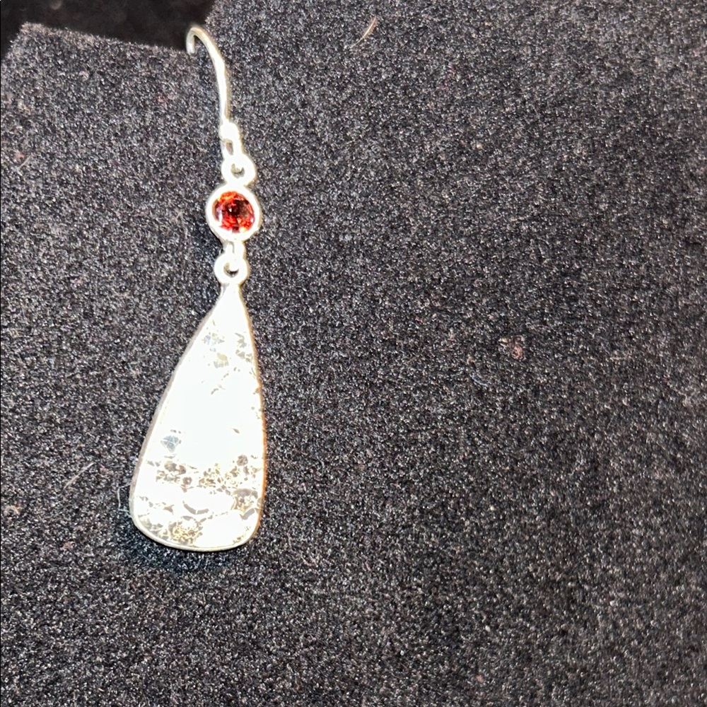Leopard skin jasper earrings 925 - Picture 6 of 7